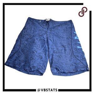 Salt Life SLX-QD Men's Lightweight Quick Dry Cargo‎ Swim Board Shorts Blue Sz 40